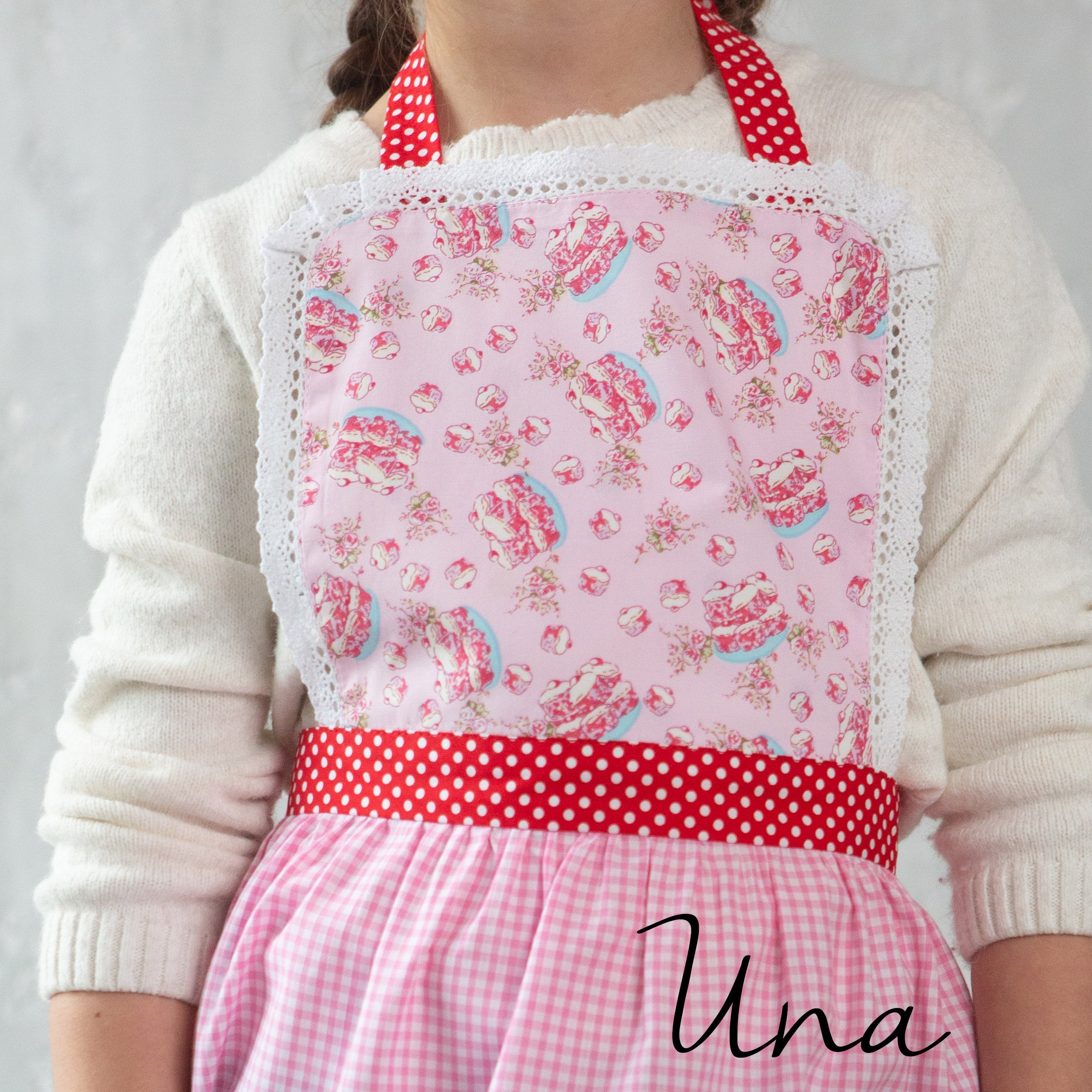 Kids’ Personalised Aprons | Reds Prints, Polka Dots and Florals