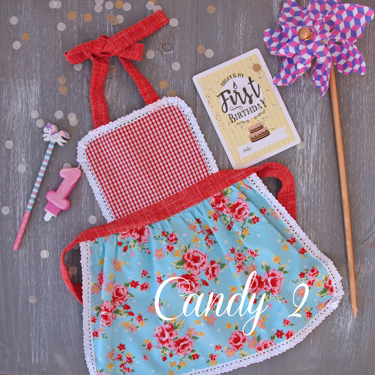 Kids' Personalised Aprons | Blue, Navy & Turquoise Prints